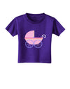 Baby Girl Carriage Toddler T-Shirt Dark-Toddler T-Shirt-TooLoud-Purple-2T-Davson Sales