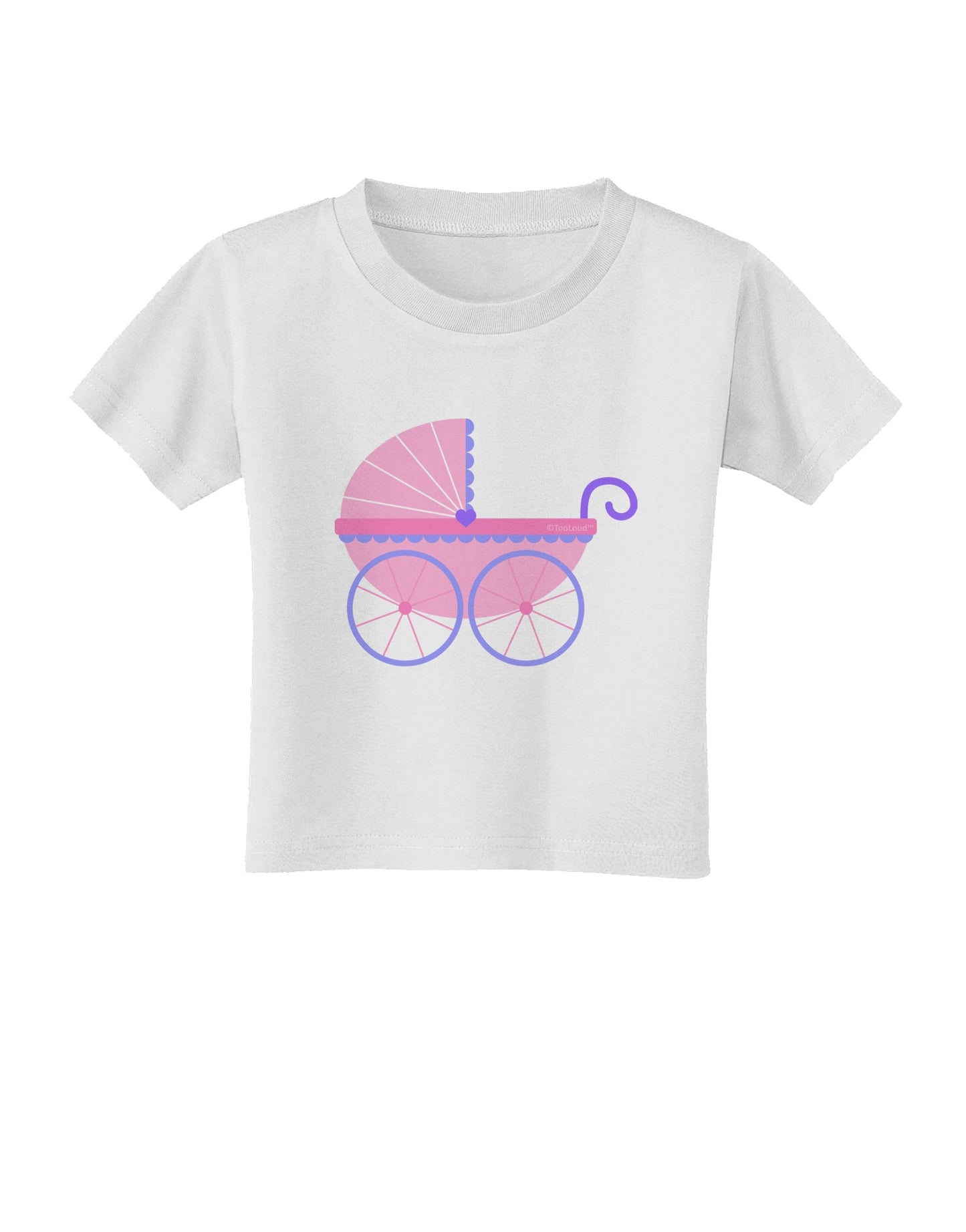 Baby Girl Carriage Toddler T-Shirt-Toddler T-Shirt-TooLoud-White-2T-Davson Sales