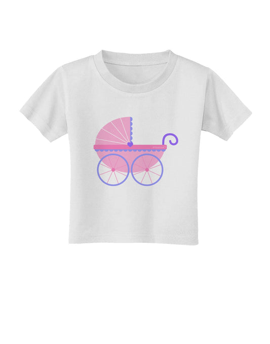 Baby Girl Carriage Toddler T-Shirt-Toddler T-Shirt-TooLoud-White-2T-Davson Sales