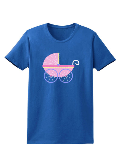 Baby Girl Carriage Womens Dark T-Shirt-TooLoud-Royal-Blue-X-Small-Davson Sales