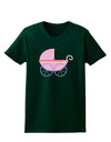 Baby Girl Carriage Womens Dark T-Shirt-TooLoud-Forest-Green-Small-Davson Sales