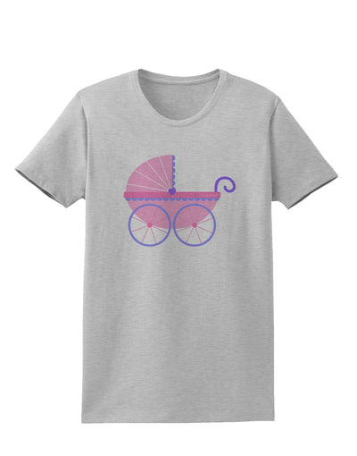 Baby Girl Carriage Womens T-Shirt-Womens T-Shirt-TooLoud-AshGray-X-Small-Davson Sales