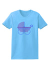 Baby Girl Carriage Womens T-Shirt-Womens T-Shirt-TooLoud-Aquatic-Blue-X-Small-Davson Sales