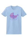 Baby Girl Carriage Womens T-Shirt-Womens T-Shirt-TooLoud-Light-Blue-X-Small-Davson Sales