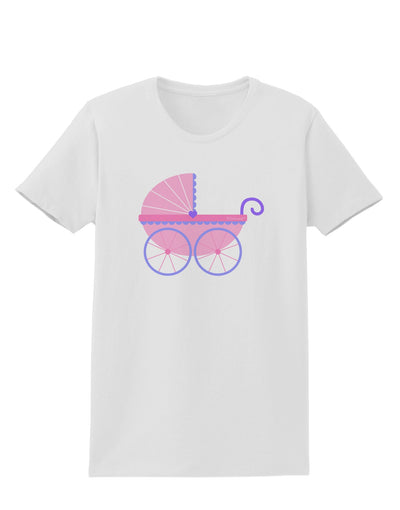 Baby Girl Carriage Womens T-Shirt-Womens T-Shirt-TooLoud-White-X-Small-Davson Sales