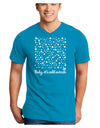 Baby It's Cold Outside Falling Snowflakes - Christmas Adult Dark V-Neck T-Shirt-TooLoud-Turquoise-Small-Davson Sales