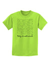 Baby It's Cold Outside Falling Snowflakes - Christmas Childrens T-Shirt-Childrens T-Shirt-TooLoud-Lime-Green-X-Small-Davson Sales