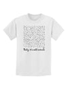 Baby It's Cold Outside Falling Snowflakes - Christmas Childrens T-Shirt-Childrens T-Shirt-TooLoud-White-X-Small-Davson Sales