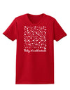 Baby It's Cold Outside Falling Snowflakes - Christmas Womens Dark T-Shirt-TooLoud-Red-X-Small-Davson Sales