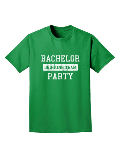 Bachelor Party Drinking Team - Distressed Adult Dark T-Shirt-Mens T-Shirt-TooLoud-Kelly-Green-Small-Davson Sales
