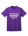 Bachelor Party Drinking Team - Distressed Adult Dark T-Shirt-Mens T-Shirt-TooLoud-Purple-Small-Davson Sales