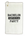 Bachelor Party Drinking Team - Distressed Micro Terry Gromet Golf Towel 16 x 25 inch-Golf Towel-TooLoud-White-Davson Sales