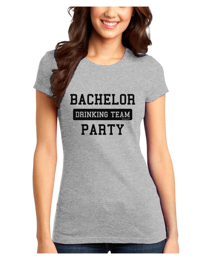 Bachelor Party Drinking Team Juniors T-Shirt-Womens Juniors T-Shirt-TooLoud-Ash-Gray-Juniors Fitted X-Small-Davson Sales