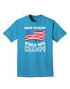 Back to Back World War Champs Adult Dark T-Shirt-Mens T-Shirt-TooLoud-Turquoise-Small-Davson Sales