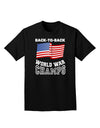 Back to Back World War Champs Adult Dark T-Shirt-Mens T-Shirt-TooLoud-Black-Small-Davson Sales