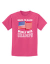 Back to Back World War Champs Childrens Dark T-Shirt-Childrens T-Shirt-TooLoud-Sangria-X-Small-Davson Sales