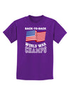 Back to Back World War Champs Childrens Dark T-Shirt-Childrens T-Shirt-TooLoud-Purple-X-Small-Davson Sales