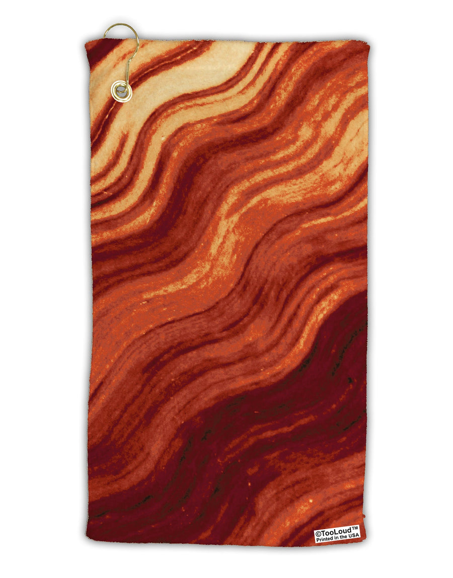 Bacon Bacon Bacon Micro Terry Gromet Golf Towel 15 x 22 Inch All Over Print by TooLoud-Golf Towel-TooLoud-White-Davson Sales