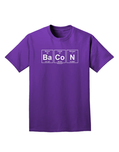 Bacon Periodic Table of Elements Adult Dark T-Shirt by TooLoud-Mens T-Shirt-TooLoud-Purple-Small-Davson Sales