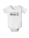 Bacon Periodic Table of Elements Baby Romper Bodysuit by TooLoud-Baby Romper-TooLoud-White-06-Months-Davson Sales