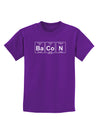 Bacon Periodic Table of Elements Childrens Dark T-Shirt by TooLoud-Childrens T-Shirt-TooLoud-Purple-X-Small-Davson Sales