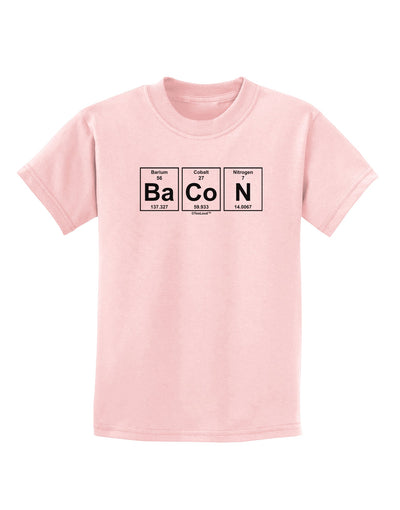 Bacon Periodic Table of Elements Childrens T-Shirt by TooLoud-Childrens T-Shirt-TooLoud-PalePink-X-Small-Davson Sales