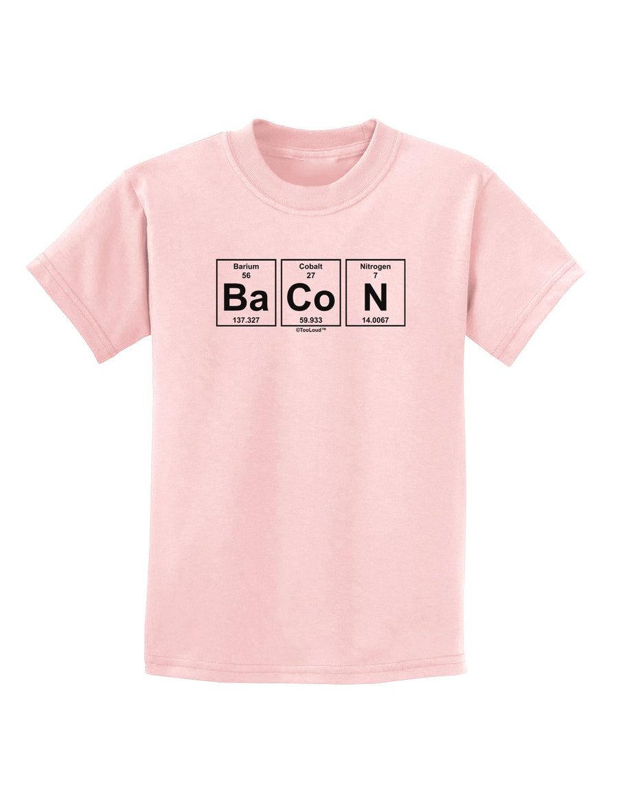 Bacon Periodic Table of Elements Childrens T-Shirt by TooLoud-Childrens T-Shirt-TooLoud-White-X-Small-Davson Sales