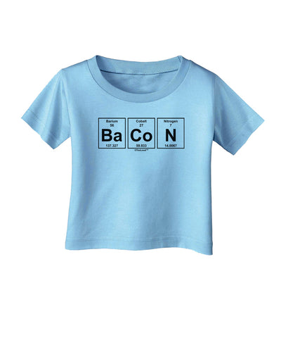 Bacon Periodic Table of Elements Infant T-Shirt by TooLoud-Infant T-Shirt-TooLoud-Aquatic-Blue-06-Months-Davson Sales