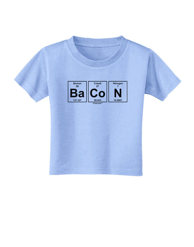 Bacon Periodic Table of Elements Toddler T-Shirt by TooLoud-Toddler T-Shirt-TooLoud-Aquatic-Blue-2T-Davson Sales