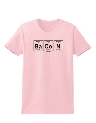 Bacon Periodic Table of Elements Womens T-Shirt by TooLoud-Womens T-Shirt-TooLoud-PalePink-X-Small-Davson Sales