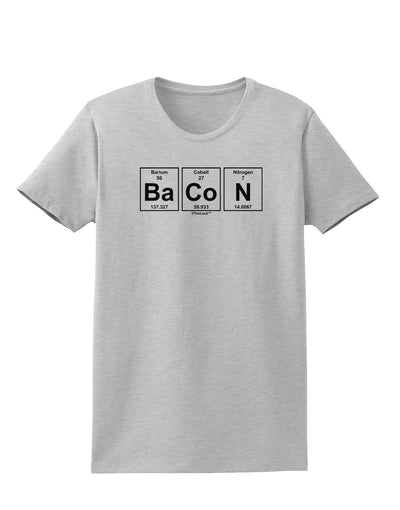 Bacon Periodic Table of Elements Womens T-Shirt by TooLoud-Womens T-Shirt-TooLoud-AshGray-X-Small-Davson Sales