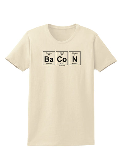 Bacon Periodic Table of Elements Womens T-Shirt by TooLoud-Womens T-Shirt-TooLoud-Natural-X-Small-Davson Sales