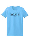 Bacon Periodic Table of Elements Womens T-Shirt by TooLoud-Womens T-Shirt-TooLoud-Aquatic-Blue-X-Small-Davson Sales