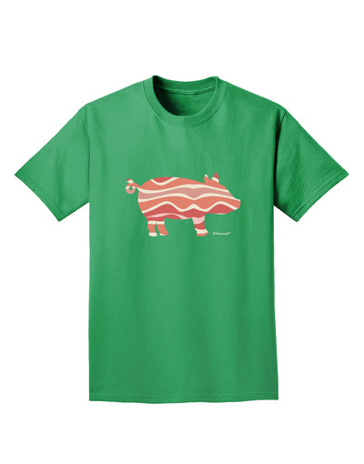 Bacon Pig Silhouette Adult Dark T-Shirt by TooLoud-Mens T-Shirt-TooLoud-Kelly-Green-Small-Davson Sales