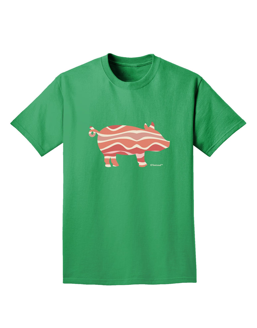 Bacon Pig Silhouette Adult Dark T-Shirt by TooLoud-Mens T-Shirt-TooLoud-Purple-Small-Davson Sales