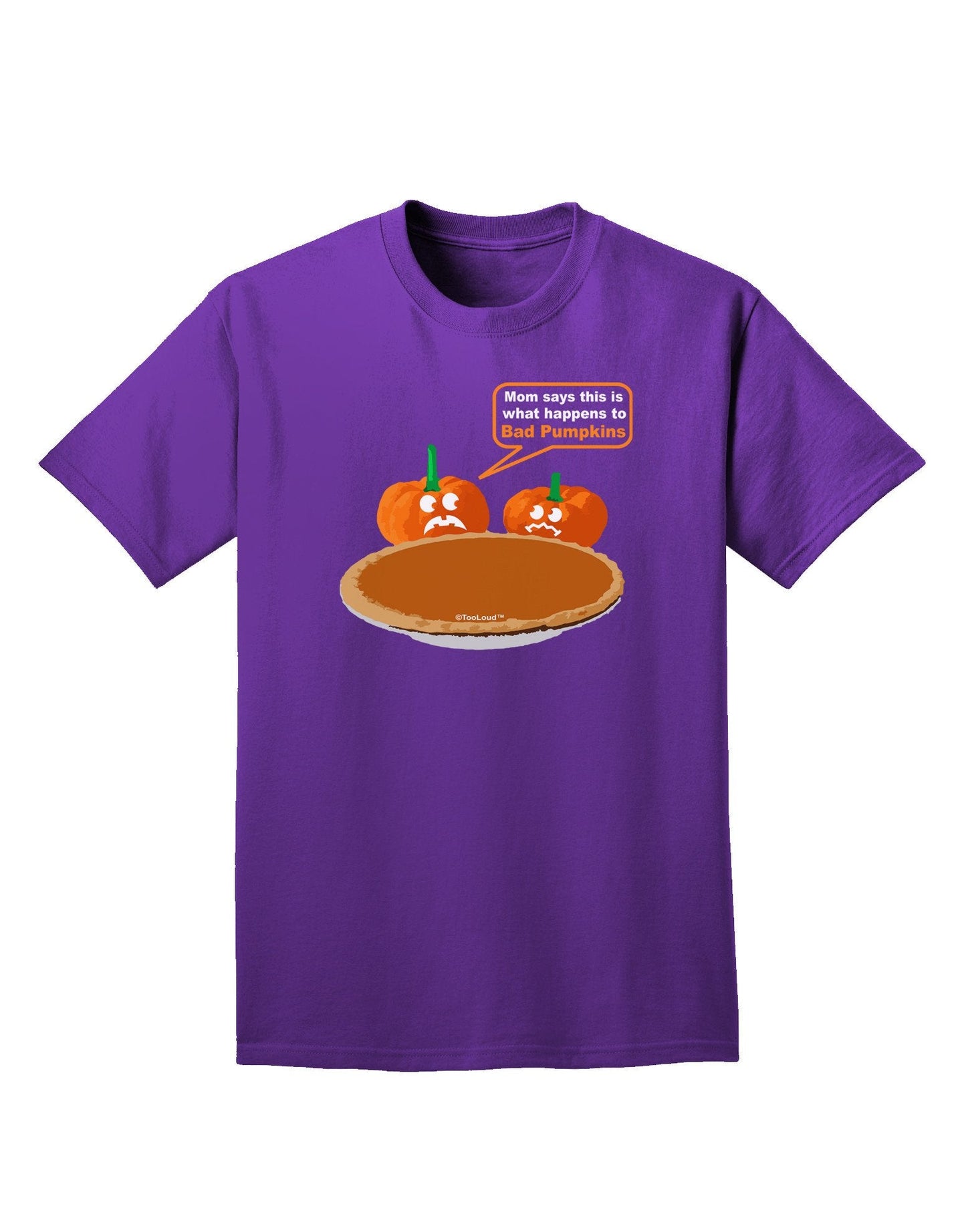 Bad Pumpkins Adult Dark T-Shirt-Mens T-Shirt-TooLoud-Purple-XXXX-Large-Davson Sales