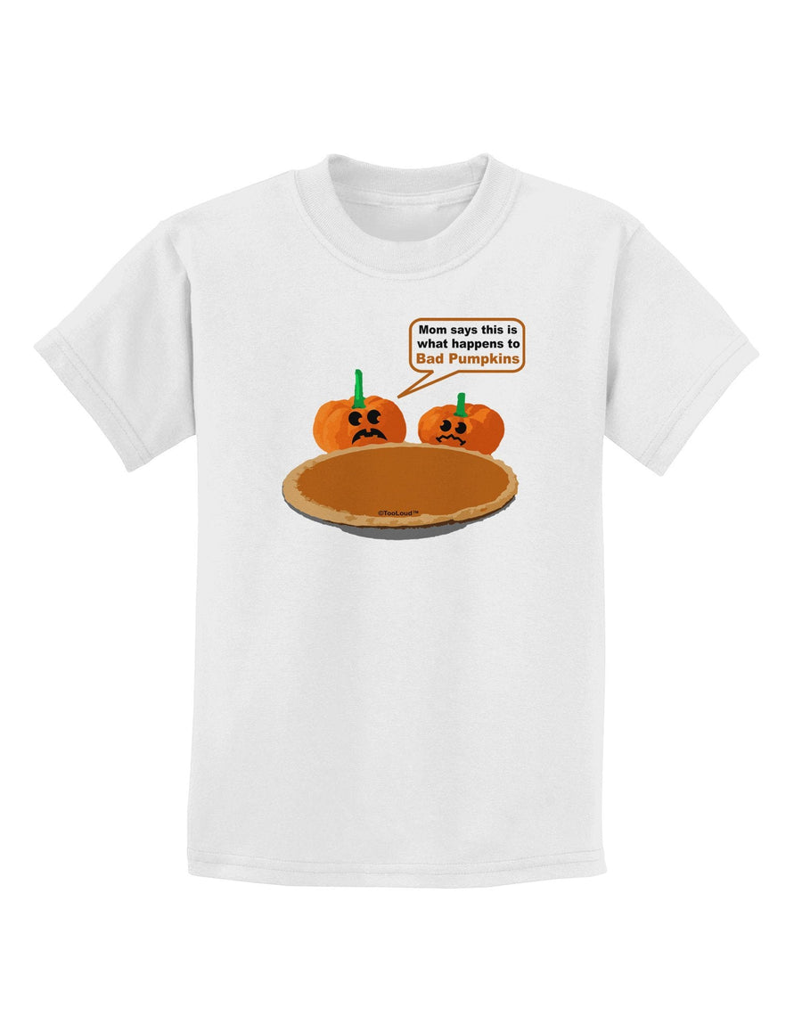 Bad Pumpkins Childrens T-Shirt-Childrens T-Shirt-TooLoud-White-X-Large-Davson Sales