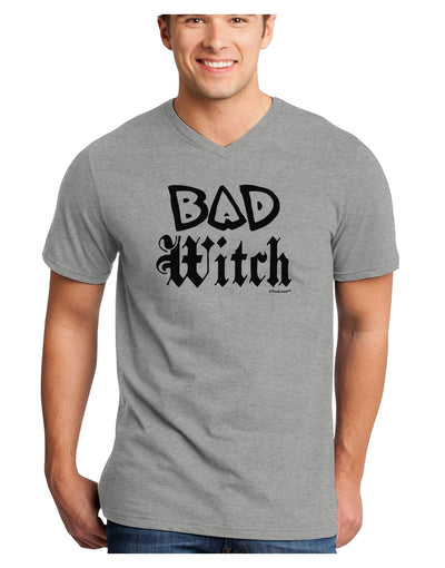 Bad Witch Adult V-Neck T-shirt-Mens V-Neck T-Shirt-TooLoud-HeatherGray-XXXX-Large-Davson Sales