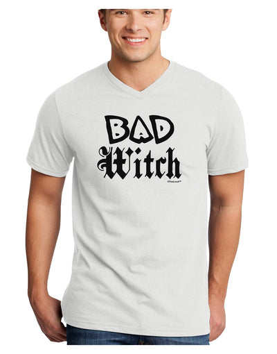 Bad Witch Adult V-Neck T-shirt-Mens V-Neck T-Shirt-TooLoud-White-XXXX-Large-Davson Sales