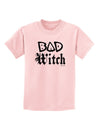 Bad Witch Childrens T-Shirt-Childrens T-Shirt-TooLoud-PalePink-X-Large-Davson Sales