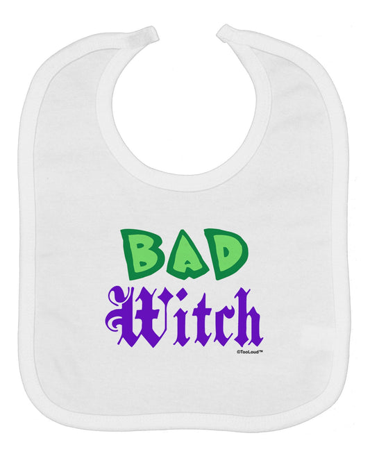 Bad Witch Color Green Baby Bib