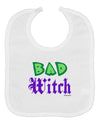 Bad Witch Color Green Baby Bib