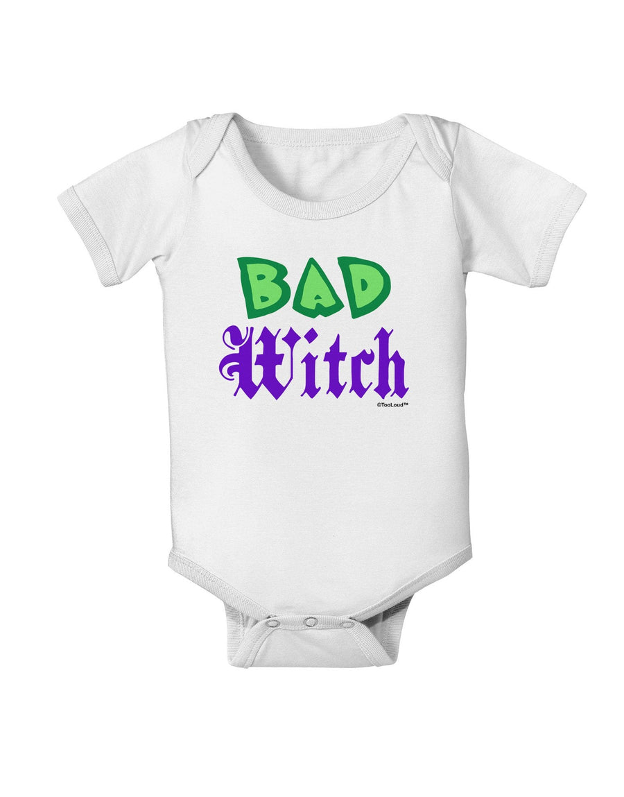 Bad Witch Color Green Baby Romper Bodysuit-Baby Romper-TooLoud-White-18-Months-Davson Sales