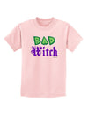 Bad Witch Color Green Childrens T-Shirt-Childrens T-Shirt-TooLoud-PalePink-X-Large-Davson Sales