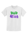 Bad Witch Color Green Childrens T-Shirt-Childrens T-Shirt-TooLoud-White-X-Large-Davson Sales