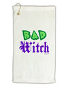 Bad Witch Color Green Micro Terry Gromet Golf Towel 11&#x22;x19-Golf Towel-TooLoud-White-Davson Sales