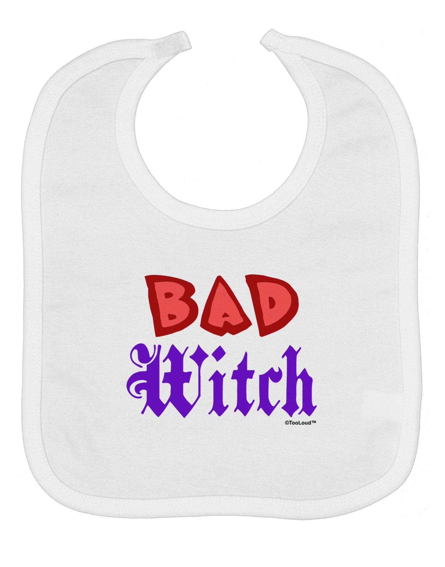 Bad Witch Color Red Baby Bib