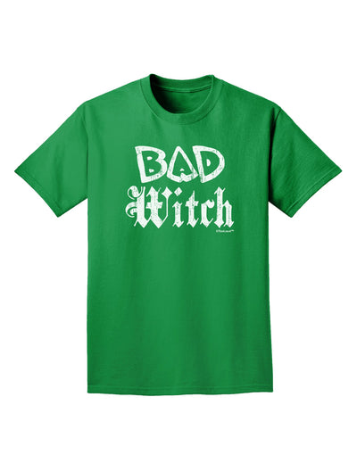 Bad Witch Distressed Adult Dark T-Shirt-Mens T-Shirt-TooLoud-Kelly-Green-Small-Davson Sales