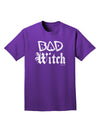 Bad Witch Distressed Adult Dark T-Shirt-Mens T-Shirt-TooLoud-Purple-Small-Davson Sales