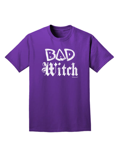 Bad Witch Distressed Adult Dark T-Shirt-Mens T-Shirt-TooLoud-Purple-Small-Davson Sales